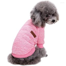 Dog Apparel Pet Classic Knitwear Sweater Fleece Soft Thickening Warm Pup Dogs Shirt For Small Chihuahua Yorkshire Terrier Poodle