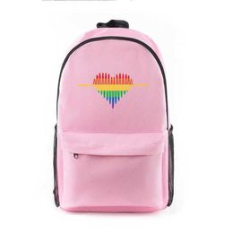 Sell LGBT Student Backpack Bag For Men Womens Casual Rainbow Designer Bag Large Capacity Travel Bag Wear Back Pack Bookbag Pride 230522