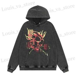 Mens Hoodies Sweatshirts designer Letter Men's Niche Tide Brand Wild High Street Casual American Loose Couple Hooded Sweater Coat Clothes T230725