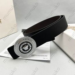 Silver Ring Decoration Gold Medusa Designer Belt Genuine Leather Belts For Men Luxury Gold Buckle Lady Waistbands Cowskin V Waistband 3.8CM