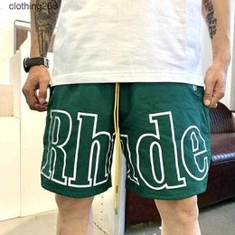 Men's Shorts Rh Designer Men Limited Rhude Shorts Summer Swim Short Knee Length Hip Hop High Street Sports Training Beach Pants Mens Elastic Waist Mesh11