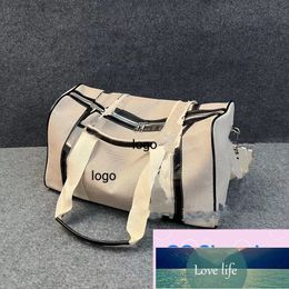 Fashion Travel Bags Canvas Handbags Large Capacity Holdall Carry On Luggages Duffel Bags Luxury Unisex Luggage Letter Handbag