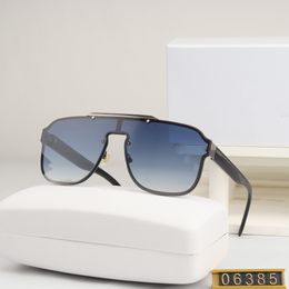 Fashion designer sunglasses for Men's Gold w/ Dark Grey Oval Lens 63mm classic Metal frame Popular retro avant-garde outdoor uv 400 protection sun glasses
