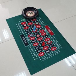 Outdoor Games Activities Double-Sided Poker Game Mat Craps Table Blackjack Casino Felt Roll-up Casino Roulette Tabletop Mat For Party Bar Board Game 230725