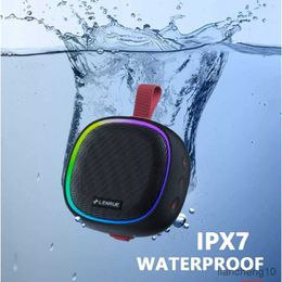 Portable Speakers LEnRuE LanYue Outdoor Portable Bluetooth Speaker entertaining diversions bathroom IPX7 Waterproof Lights wireless audio R230725