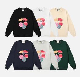 Kadın Hoodie Erkekler Tasarımcı Teknoloji Polar Sweatshirt Mektupları ile Bahar Sonbahar Crewneck Erkek Kadın Spor Giyim 6 Renk Yüksek Kaliteli S-XL