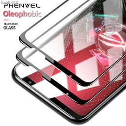 Tempered Glass Screen Protector For Asus Rog Phone 5 3 7 6D 2 5S 6 Pro Oleophobic Protective Glass L230619