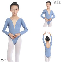 Stage Wear Children's Dance Clothing Girls' Spring And Autumn Long Sleeve Preschool Training Chinese Ballet Skirt Grading