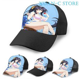 Ball Caps Summer Akeno - Highschool DxD Basketball Cap Men Women Fashion All Over Print Black Unisex Adult Hat