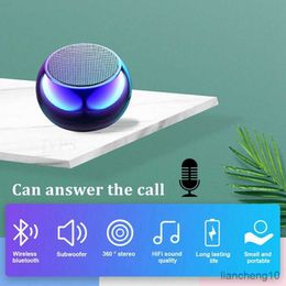 Portable Speakers Mini Bluetooth Speaker with Mic Wireless Sound Box Music Cell Phone Tablet Metal Loud Speaker Sport Portable Subwoofer R230725