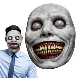 Smiling Demons Mask Halloween Party Headgear Creepy Smile Horror Headgear Smiling Cosplay Face Mask Evil Face Party Cosplay