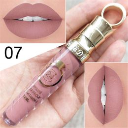 Lipstick 20 Colours Waterproof Long Lasting Matte Shimmer Mental Beauty Lip Gloss Nude Glitter Red Tint 230725