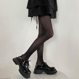Women Socks Vintage Japanese Transparent Nylon Party Ultra-thin Female Stockings JK Pantyhose Tights Anti-hook