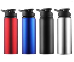 Water Bottles 700ml Stainless Steel Bicycle Portable Straight Drinking Outdoors Sports Travel Bike Kettle