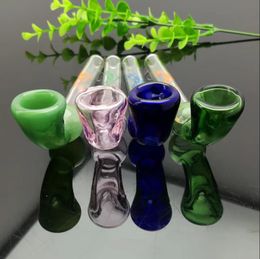 Glass Pipes Smoking blown hookah Manufacture Hand-blown bongs Colorful Dolphin Love New Glass Concave Pipe