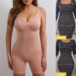 Women's Shapers One-Piece Bodysuit Postpartum Shapewear Body For Tummy Control Waist Cincher And BuLifter
