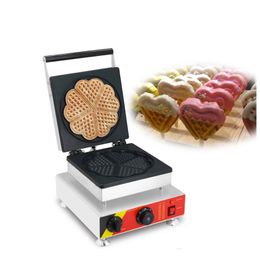 Food processing dessert electric heart shape waffle baker machine