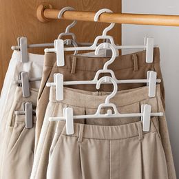 Hangers 5 Pcs Plastic Drying Racks Balcony Rotating Pant Clip Wardrobe Clothes Storage Bathroom Organizer Accessories