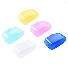 Bath Accessory Set 5 Pieces Toothbrush Cap Portable Travelling Toothbrushes Case Accessories