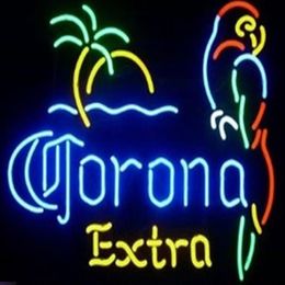 Leuchtschild LED Corona EXTRA LICHT Neon Bier Bar Schild Echtglas Neonlicht Bierschild 17 14inch249U