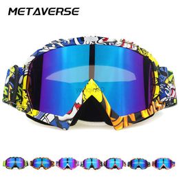 Ski Goggles Ski Goggle Motorcycle Layer Polarised Lens Outdoors Skiing Anti-Fog Snowboard Windproof Men Women Helmet Goggles Glasses Eyewear HKD230725
