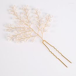 Hair Clips 2023 Beautiful Leaf Flower Wedding Tiara Sparkling Austrian Crystal Bridal Hairpin Jewellery Accessory For Evening Party