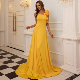 Party Dresses Slim Ruffle Sleeveless Dress Elegant Women Formal Gown Wedding Evening Prom Long Women's