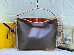 M50156 designer tote 7A top quality shopping bags women luxury Genuine leather canvas presbyopia grid bags handbag crossbody bag Adjustable shoulder strap 41cm