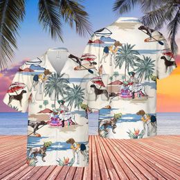 Men's Casual Shirts GERMAN SHORTHAIRED POINTER BEACH HAWAIIAN SHIRT3D All Over Printed Shirt For Women's Harajuku Unisex