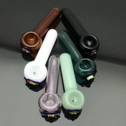 Glass Pipes Smoking blown hookah Manufacture Hand-blown bongs Colored Eye Glass Pipe