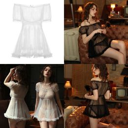 NXY Sexy Skirt New Hot Sexy Lingerie Woman's Exotic Pyjamas Cute Sleepwear Ladies Erotic Nightie Thin Bathrobe Transparent Dress Porn Sex Sets 230717