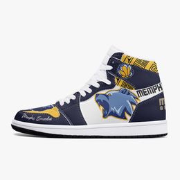 diy basketball shoes mens womens dark blue bear trainers outdoor sports 36-48