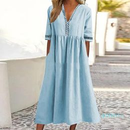 Casual Dresses Daily Wear Mid-calf Length Comfortable Women Summer Dress