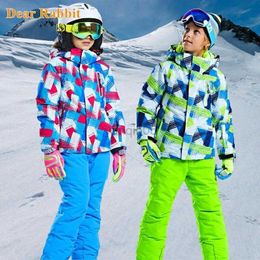 Down Coat -30 degrees 2023 Children Ski Suit Set Thick Waterproof Teenage Girl Boy Cold-proof Outdoor Clothes Windproof Winter Suits Kids HKD230725