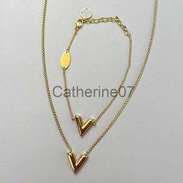 Pendant Necklaces Luxury brand necklace pendant designer fashion Jewellery man cjeweler letter plated gold silver chain for men woman trendy tiktok have n J230725