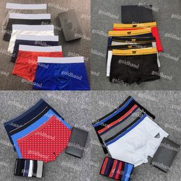 Solid Color Boxers Designer Mens Summer Breathable Casaul Underpants Classic Men Sexy Underwear