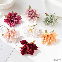 Dried Flowers 20Pcs Artificial Flowers Wall Silk Stamen Home Wedding Decortion Outdoor Garden Scrapbooking Roses Arch Christmas Wreath R230725