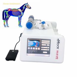 Máquina portátil de tratamento de alívio de dor de cavalo com 5 peças de tamanho diferente de ponta para tratamento de artrose equina equipamento de fisioterapia por ondas de choque eletromagnéticas