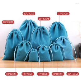 Storage Bags Oldable Grocery Folding Tote Portable Handbags Canvas Bag Drawstring Cotton Shopping Shoulder