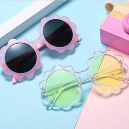 Sunglasses 2023 Cute Sunflower Children Fashion Shades Glasses For Kids Flower Eyeglasses Gafas De Sol Wholesale