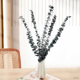 Dried Flowers 12 Pcs Eucalyptus Branches Dried Eucalyptus Stems for Wedding Home DIY Restaurant Hotel Office Decoration Crafts DIY Decor R230725