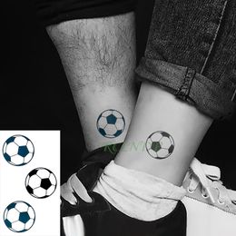 Waterproof Temporary Tattoo Stickers Football Fake Tatto Flash Tatoo Tatouage Body Art head Foot arm neck for Girl Women Men