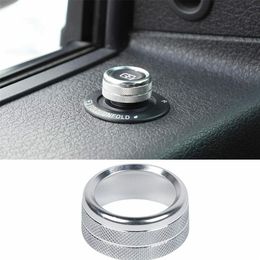 Aluminium Alloy Release Mirrors Switch Knob Ring Trim Silver For Ford F150 Raptor 2009-2014 Interior Accessories254j