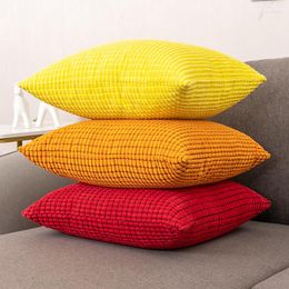 Pillow Throw Corduroy Solid Cover Couch Decoration For Living Room Bed Office Chair Filling