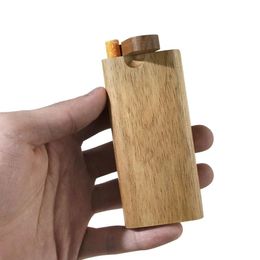 cigarettes Smoke accessory One Hitter Pipe Handmade Wood Dugouts with Digger Smoking Wooden Aluminium Bat Cigarette Filters Smoking Pipe