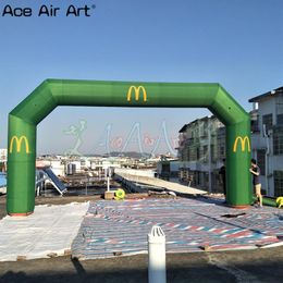 Transfer printed angle arches inflatable advertising arch balloon full green Colour advertising event entry on discount246W