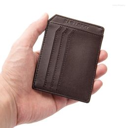 Card Holders Minimalist Mini Small Wallet Men's Thin Style Personalised Creativity Money Clip Driver's Licence Bag