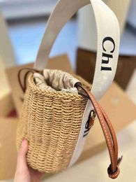 Famous Designers Bags Luxury Bag High Quality Straw Bag Women Handbag Drawstring Bag Fashion Basket Bucket Bag Ladies Beach Bag Casual Bag stylisheendibags