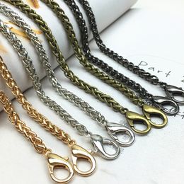 Bag Parts Accessories GoldSilverGun BlackBronze 5mm Metal Replacement Purse Chain Shoulder Crossbody Strap for Cluth Small Handbag Handle 230725