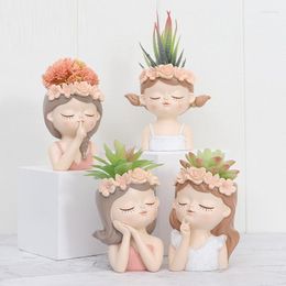 Vases Creative Ins Simulation Pot Decoration Cute Cartoon Resin Wholesale